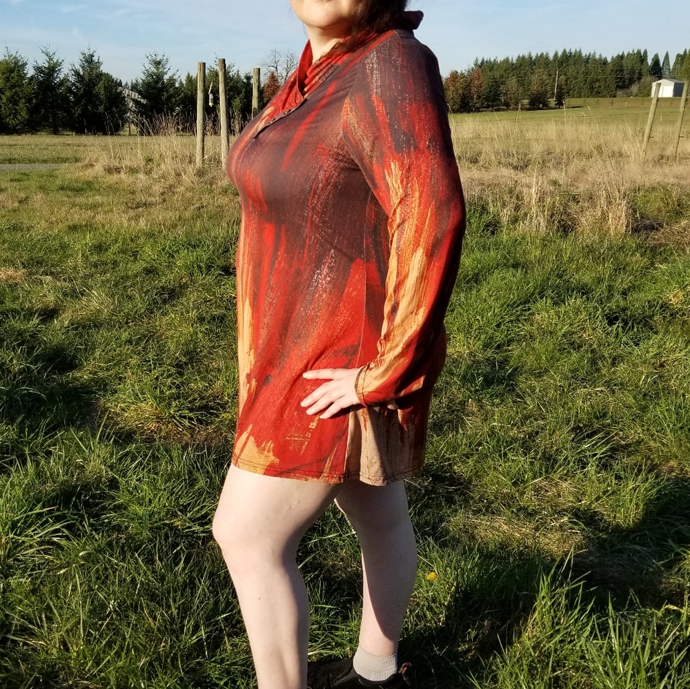 Azalea by Firmiana rust tunic dress - Picture 4 of 5